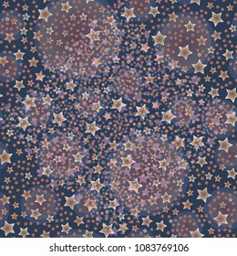 New seamless pattern with small random star.