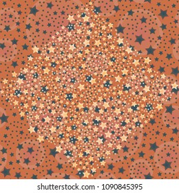 New seamless pattern with small random star.