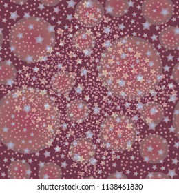 New seamless pattern with small random star.