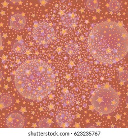 New seamless pattern with small random star.