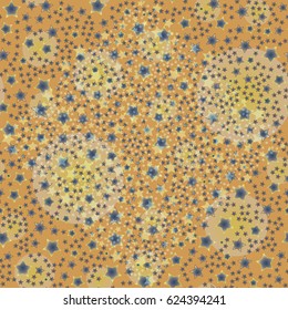 New seamless pattern with small random star.