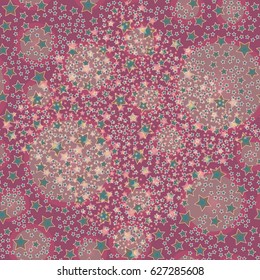New seamless pattern with small random star.
