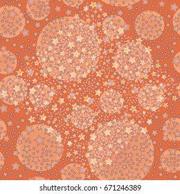 New seamless pattern with small random star.