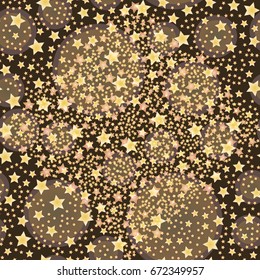 New seamless pattern with small random star.