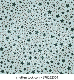 New seamless pattern with small random star.
