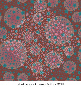 New seamless pattern with small random star.