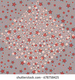 New seamless pattern with small random star.