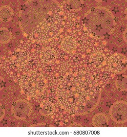 New seamless pattern with small random star.
