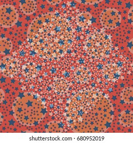New seamless pattern with small random star.