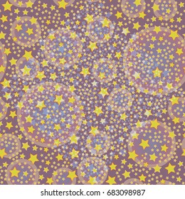 New seamless pattern with small random star.