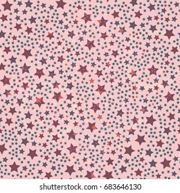 New seamless pattern with small random star.