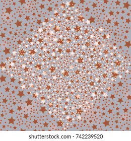 New seamless pattern with small random star.