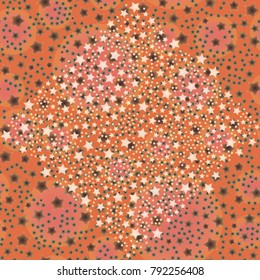 New seamless pattern with small random star.