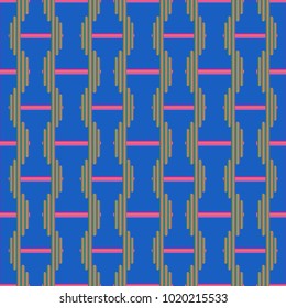 New seamless pattern with sport dumbbells or barbells for original colorfull backdrop.