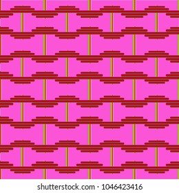New seamless pattern with sport dumbbells or barbells for original colorfull backdrop.