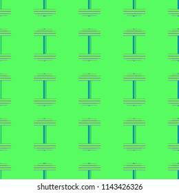 New seamless pattern with sport dumbbells or barbells for original colorfull backdrop.