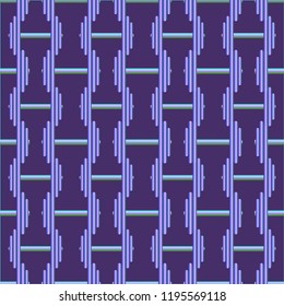 New seamless pattern with sport dumbbells or barbells for original colorfull backdrop.