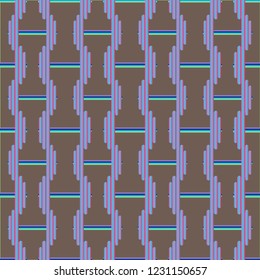 New seamless pattern with sport dumbbells or barbells for original colorfull backdrop.