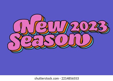New Season Banner With vintage Color.