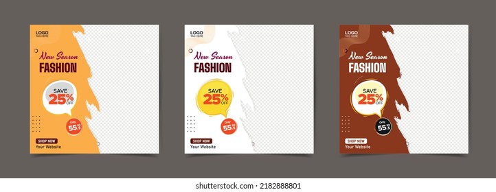 New season fashion banner template