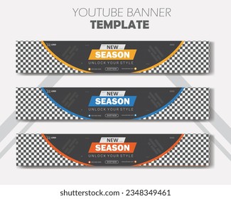New season fashion collection social media banner template design