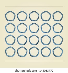 new set of abstract circular shapes can use like design elements