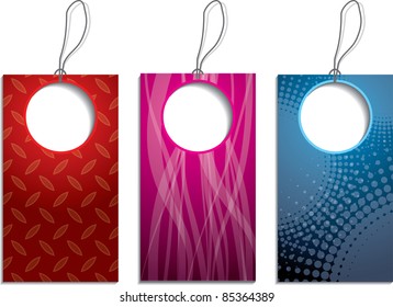 New set of abstract design  label set