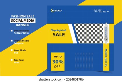 New set of editable minimal banner templates. Suitable for social media posts and web or internet ads