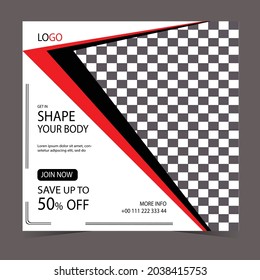 New set of editable minimal banner templates. Suitable for social media posts and web or internet ads
