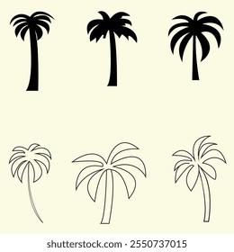 New Set of plant and tree silhouette