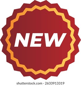 New Set of Red and Gold Advertising Stickers

