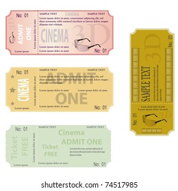 new set of ticket admit one vector