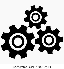 New settings and home vector icon.