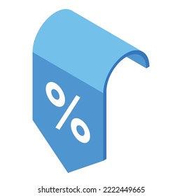New shape prize icon isometric vector. Badge promotion. Best product