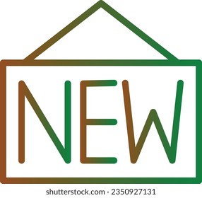 New Shapes Star Gradient Line Icon