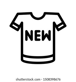 new shirt thin line vector icon