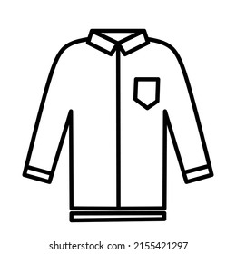 new shirt vector on a white background, commonly used as a symbol 