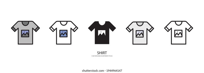 NEW SHIRT VECTOR TYPE ICON