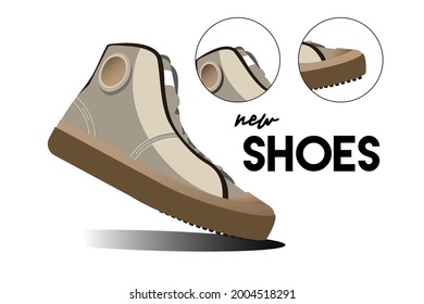 neue Schuhgrafik Vektordesign.
sehr geeignet für die Gestaltung Ihrer Schuhwerbung