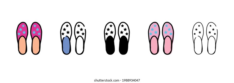 nuevo icono de tipo de vector de zapata