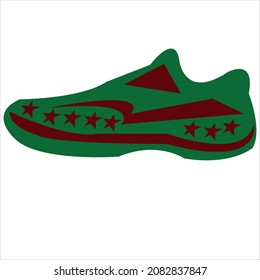 new shoes model of boy.shoes vector art illustration.running shoe logo graphic.modern shoes icon