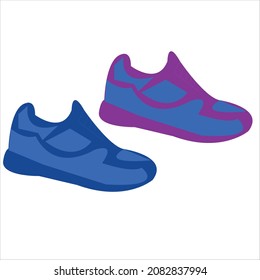 new shoes model of boy.shoes vector art illustration.running shoe logo graphic.modern shoes icon