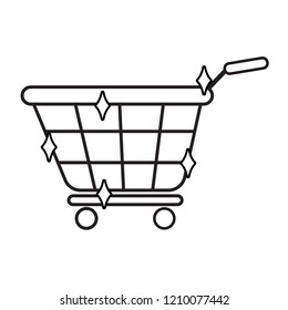 new shopping cart object, vector illustrator