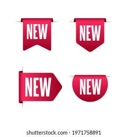 New Shopping Vector Labels Set