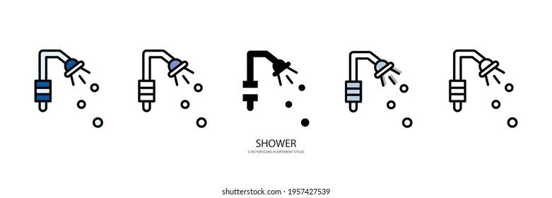 new SHOWER vector type icon