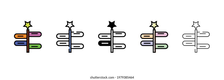 new signpost vector type icon