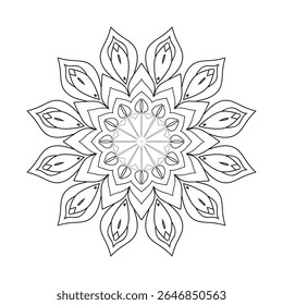 new silhouette mandala digin background