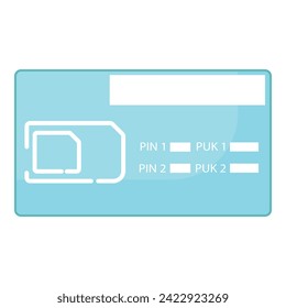 New sim card phone icon cartoon vector. Web damage broken. Element chip