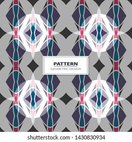 New simple abstract geometric seamless pattern with  for background. Geometric backdrop with  silhouette.