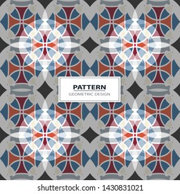 New simple abstract geometric seamless pattern with  for background. Geometric backdrop with  silhouette.